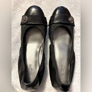 Coach black flats